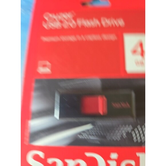 Cruzer USB 2.0 computer flash drive SANDISK 4 GB brand new in package - Picture 2 of 7